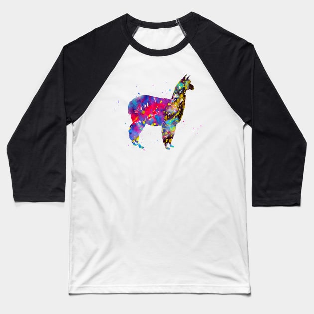 Alpaca Baseball T-Shirt by erzebeth